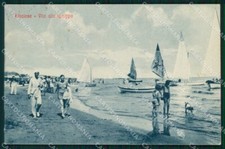 Rimini Riccione Vita alla Spiaggia Barche Alterocca 105374 cartolina RT0657