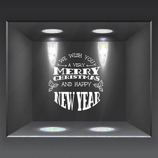 vetrofanie adesivo per vetrine ufficio negozio sfera di Natale a0840c