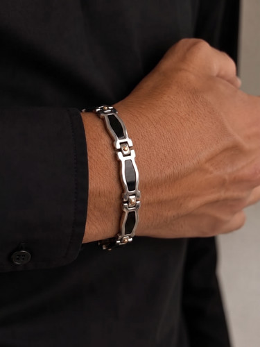 Bracciale uomo acciaio