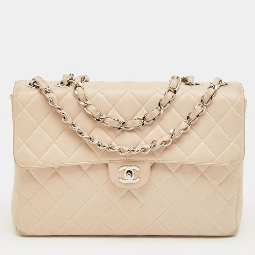 Borsa chanel beige pelle - borsa, in