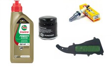 TAGLIANDO LIBERTY 50 IGET 2015 2022 CASTROL 5W40 FILTRO ARIA OLIO CANDELA NGK