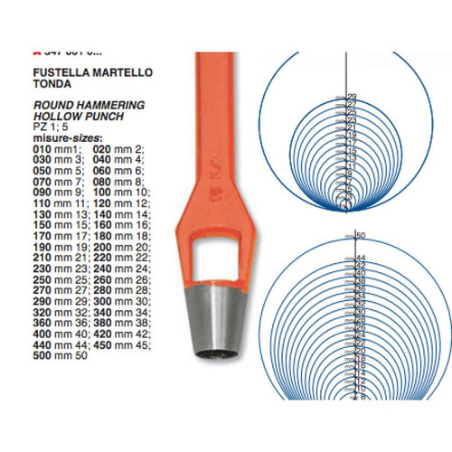 Fustella martello rotonda - a,