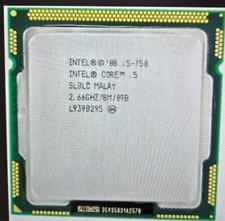 CPU Intel Core i5-750 LGA 1156 Socket H1 PC Fisso Desktop Processor Quad 4 core