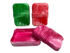 PORTA SAPONE DA VIAGGIO SCATOLA IN PLASTICA MARMORIZZATA