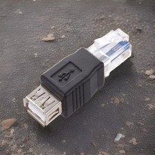 Adattatore Convertitore Ethernet RJ45 Maschio a USB Femmina Internet Cavo Lan