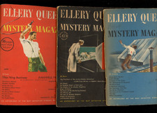 Vintage 1940's Ellery Queen's Mystery Magazine Lot of 3 Issues- Dashiell Hammett