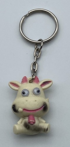 Portachiavi mucca con occhi - mucca,