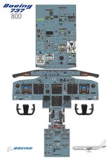 Boeing 737-800 Poster cabina