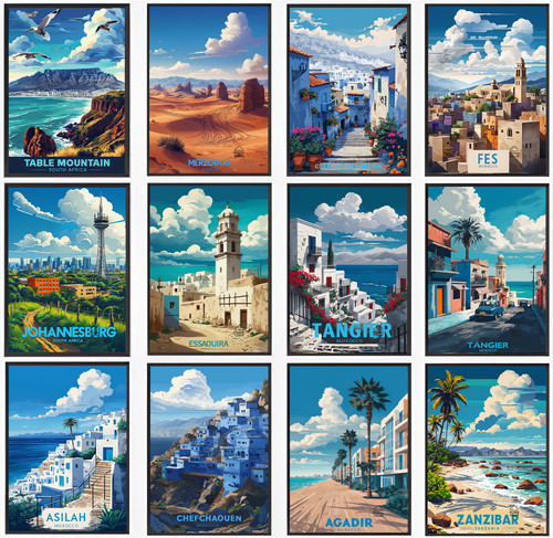 Poster viaggio vintage - da,