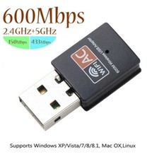 Kebidu adattatore Wifi USB 600Mbps scheda di rete Wireless Ethernet 