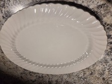 piatto 14" johnson brothers ironstone bianco