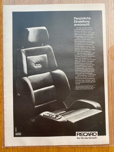 1984 recaro sedile - recaro, sportivo