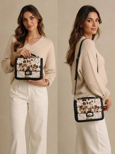 Borsa mano vera pelle di - borsa, a