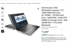 Dell Precision 7760 17.3" Core