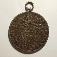 ROMA - CLEMENTE X° - PIASTRA (1675) con appiccagnolo / Porta Santa - Anno Santo