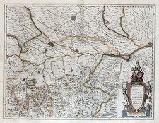 Mappa Di Pavia, Lodi, Novarra, Tortona, Alessandria, Milano, Piacenza Blaeu 1640
