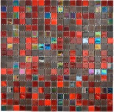 Mosaico IN Vetro Braun Rosso