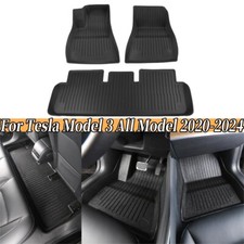 Tappetini auto in gomma per Tesla Model 3 tutti i modelli 20-24 Premium TPE 3 pezzi