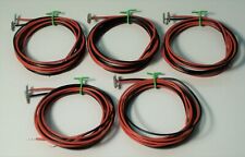 (NRS5) FLEISCHMANN N Binario Professionale 5 Paia Alimentatori Rosso-Nero con 9404