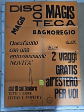 MANIFESTO DISCOTECA MAGIS BAGNOREGIO VITERBO ANNI '80