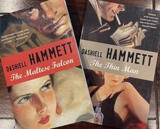 Maltese Falcon and The Thin Man : Dashiell Hammett 2 Book LOT