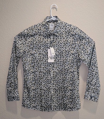 Nwt zara floral leaves aop - floral,