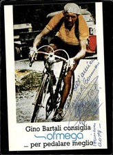 cartolina ciclismo Bartali Sofmega autografata