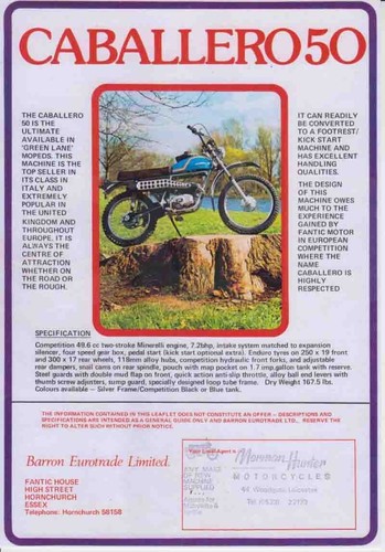 Depliant brochure moto fantic - depliant,,