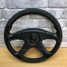 Volante 360mm originale Momo Ghibli 4 M36 in pelle nera.  Classico 1991.  8A