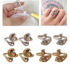 8x anelli uncinetto regolabile