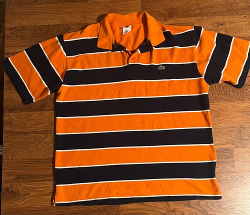 Polo righe lacoste - righe, arancione