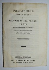 Prefazione degli studi - prefazione,