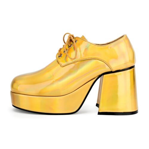 Scarpe con plateau - uomo, oro