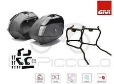 Multistrada 1200 10-12 GIVI V35 Tech Coppia di Valigie Laterali per Moto - Neri,