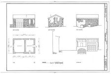 12. Garage: pianta, prospetti