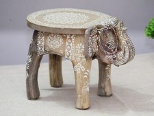 Sgabello elefante design legno