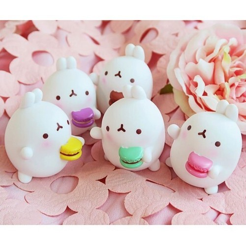 Molang sweet macaron - macaron, figure