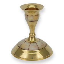 Portacandele conico in ottone