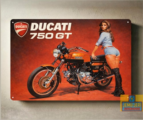 Poster metallo per moto - in,
