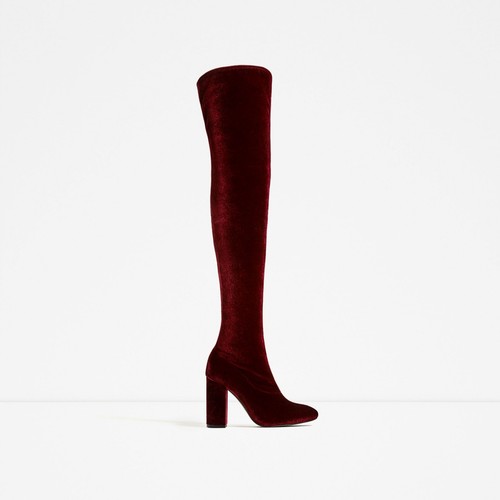 Stivali donna zara bordeaux - stivali,