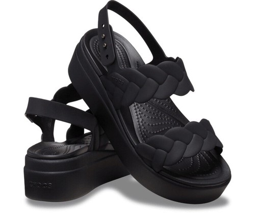 Crocs brooklyn tessuto nero - crocs,