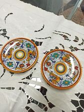 Ceramica Deruta Raffaello 2 piattini anni 80     Vintage