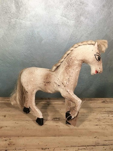 Scultura cavallo bianco - , in