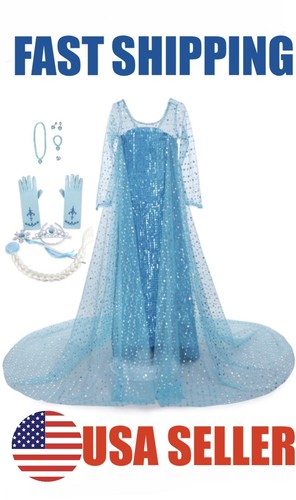Set costume elsa frozen - set,