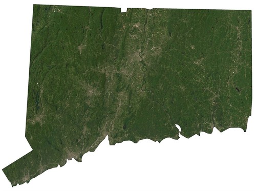 Mappa satellitare connecticut - mappa,