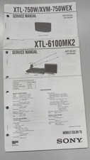 Service Manual Sony Mobile Color Tv XTL-6100MK2  XTL-750W