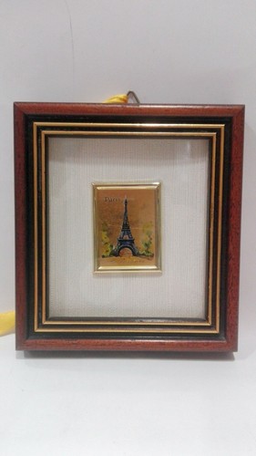 Quadretto foglia oro - 23kt,