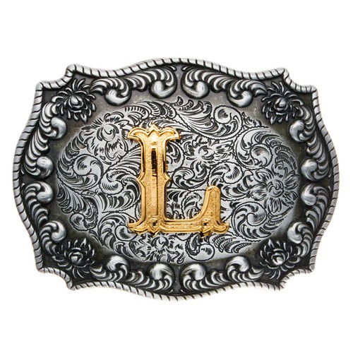 Western fibbia lettera l - western-, fibbia,