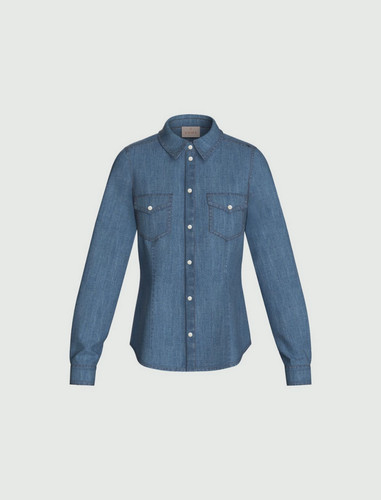 Camicia jeans donna emme - jeans,
