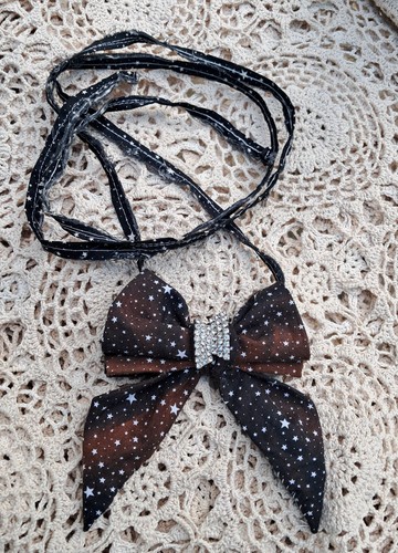 Collana cravatta fiocco ooak - fiocco,